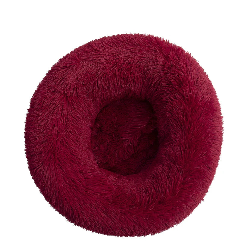Calming Orthopedic Donut Dog Bed with Washable Cover