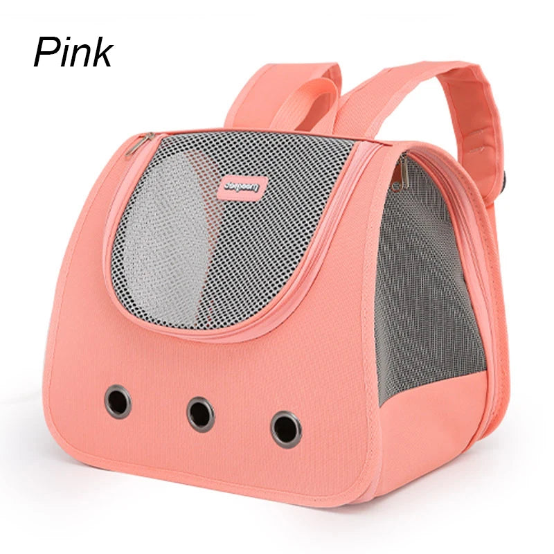 Foldable Breathable Cat & Puppy Backpack Carrier