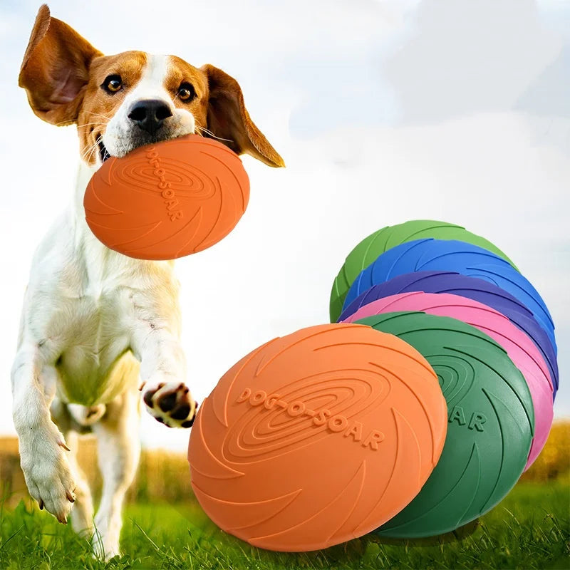 Chew-Resistant Interactive Flying Disc Toy for Dogs & Cats