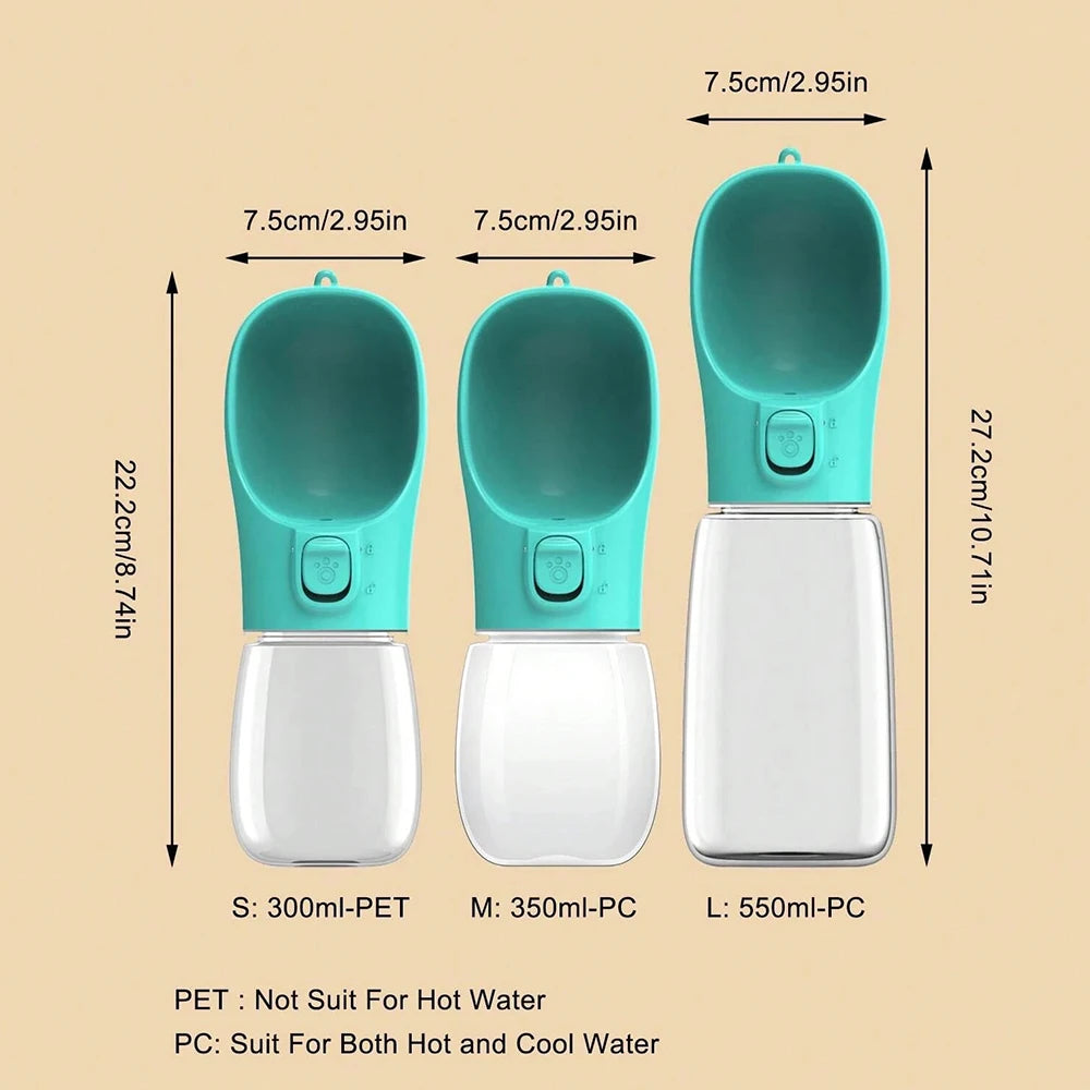 Portable Leak-Proof Dog Water Bottle for Travel