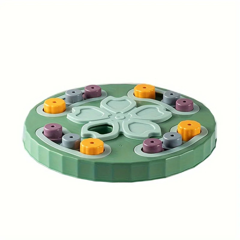 Interactive Puzzle Feeder Bowl with Treat Dispenser