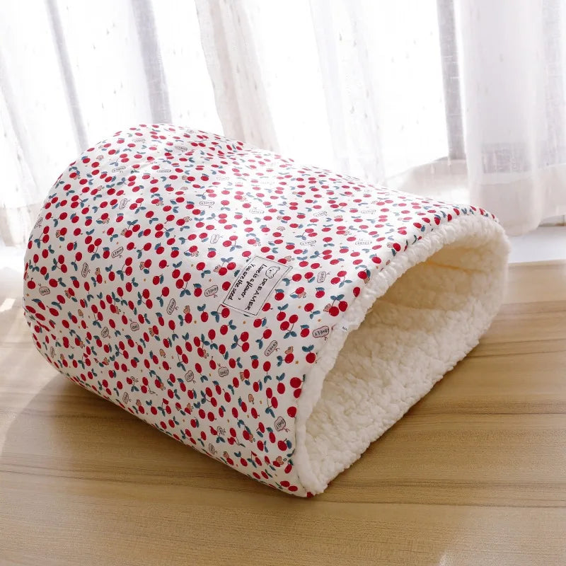 Warm Velvet Fleece Bucket Bed for Cats & Dogs