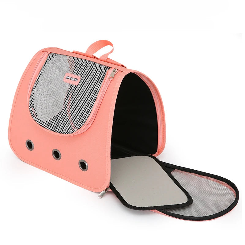 Foldable Breathable Cat & Puppy Backpack Carrier