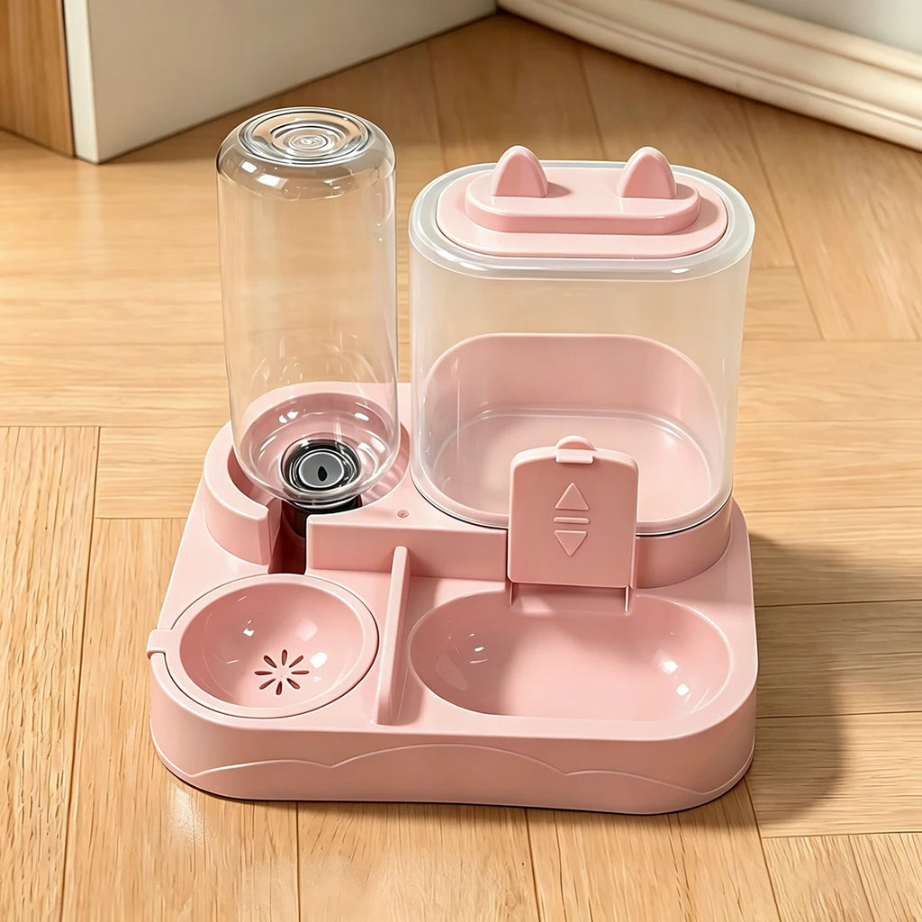 2-in-1 Gravity Pet Feeder & Water Dispenser