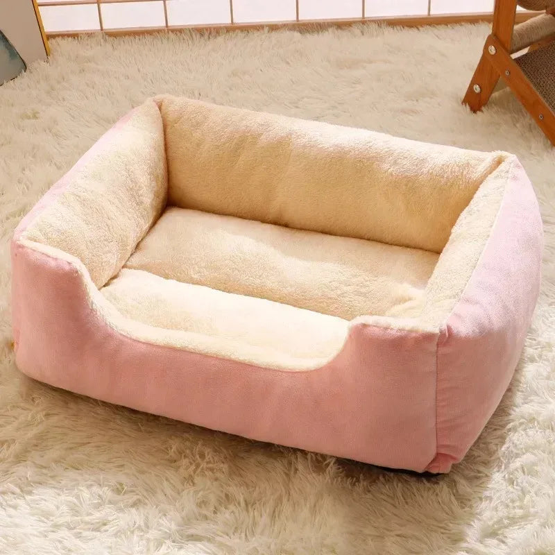 Cozy Winter Cat Bed Cushion & Nest House