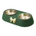 Stainless Steel Double Pet Bowls with Non-Slip Base