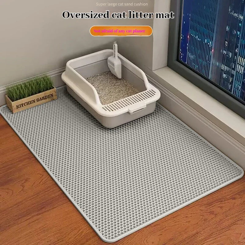 Premium 2-Layer Sand-Trapping Cat Litter Mat