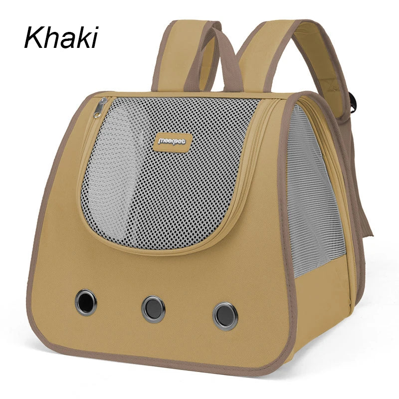 Foldable Breathable Cat & Puppy Backpack Carrier