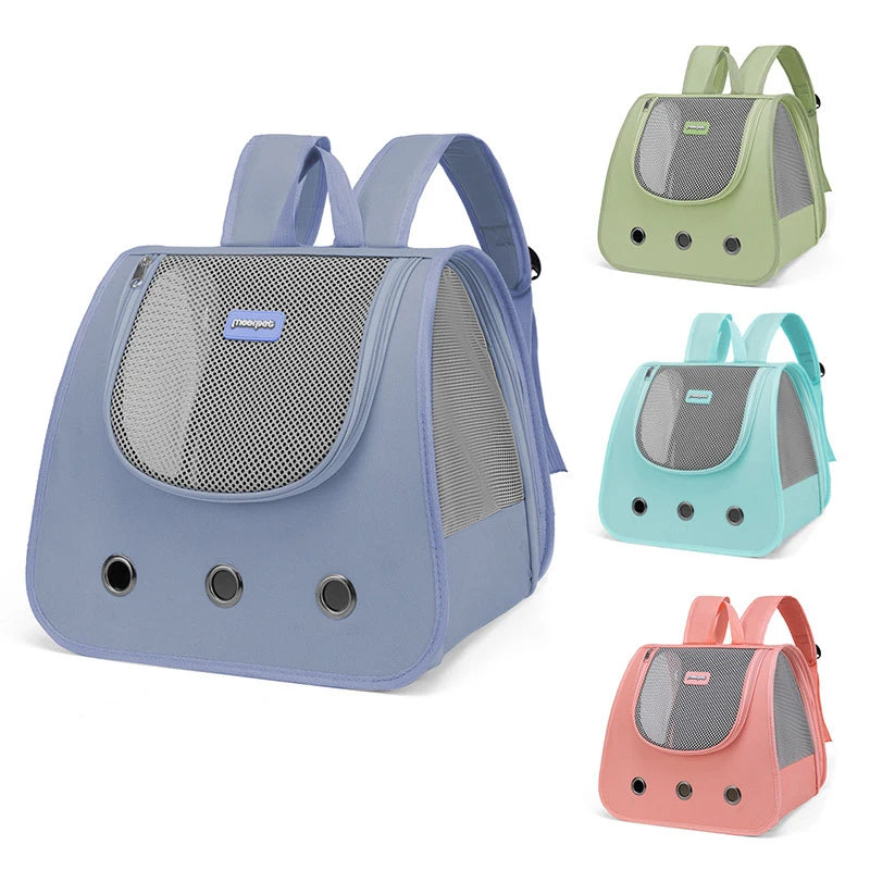 Foldable Breathable Cat & Puppy Backpack Carrier
