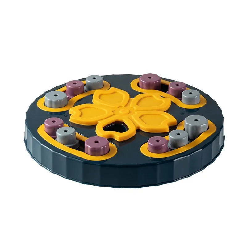 Interactive Puzzle Feeder Bowl with Treat Dispenser