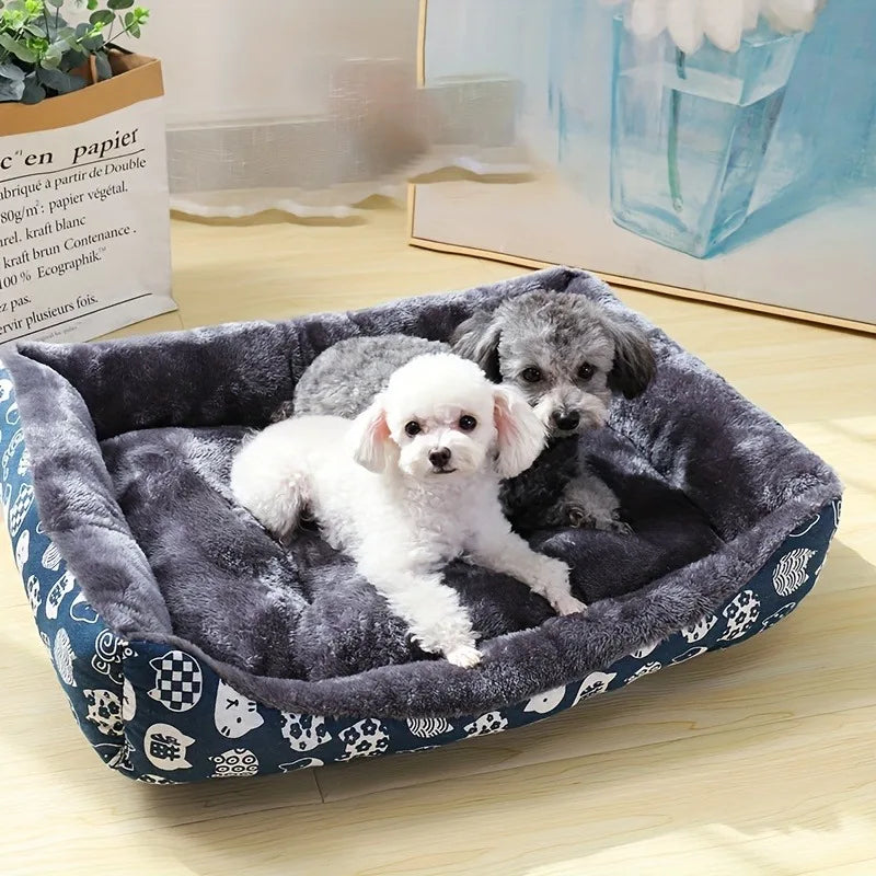 Plush Winter Pet Sofa Bed for Cats & Dogs