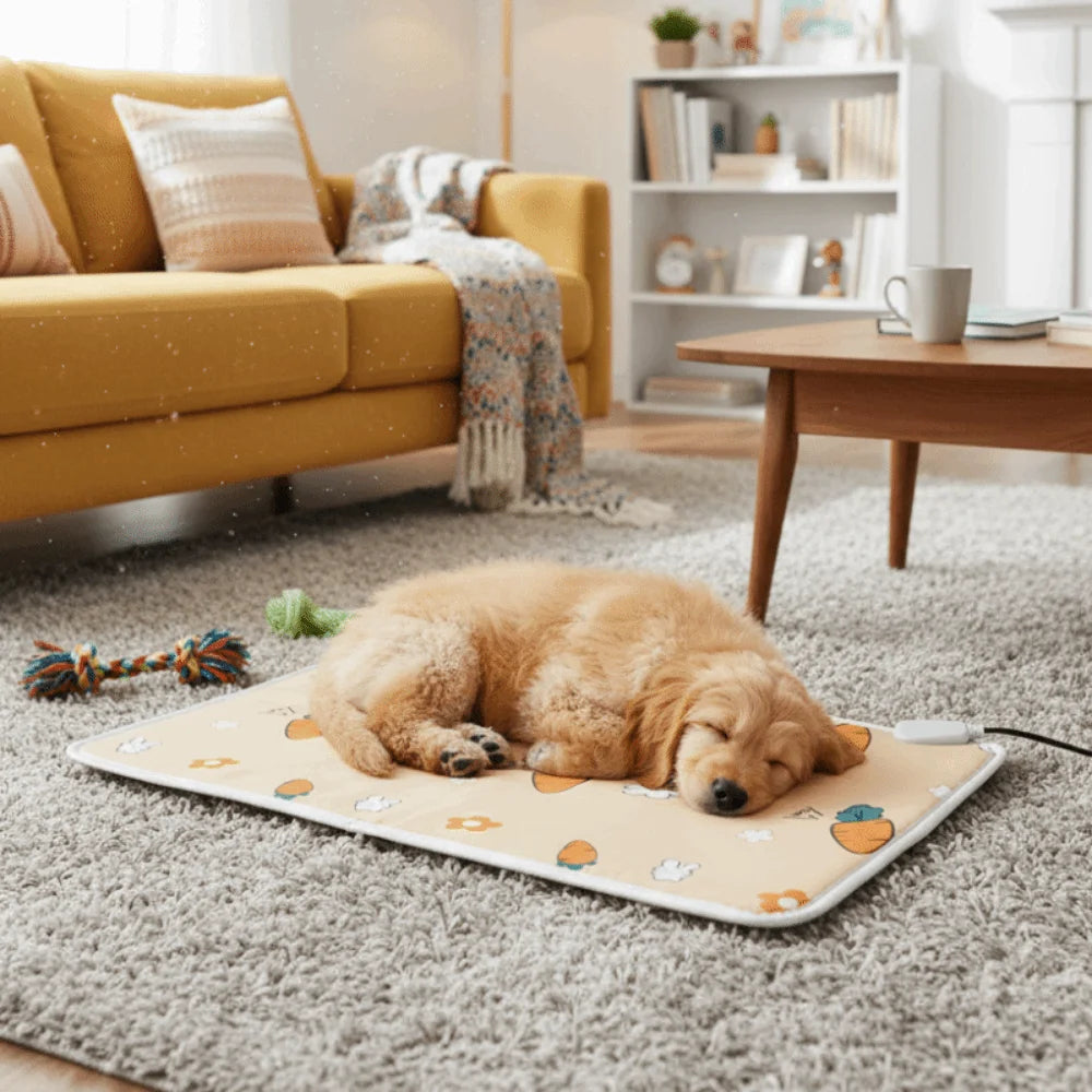 Waterproof Bite-Proof Heated Pet Pad for Cats & Dogs