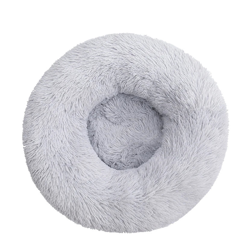Calming Orthopedic Donut Dog Bed with Washable Cover