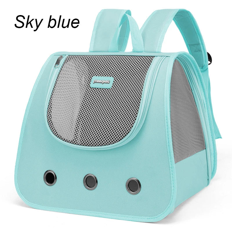 Foldable Breathable Cat & Puppy Backpack Carrier
