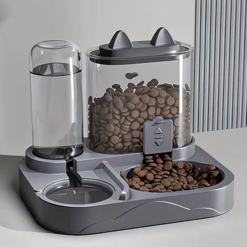 2-in-1 Gravity Pet Feeder & Water Dispenser