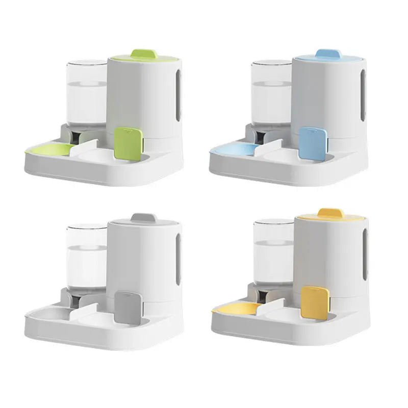 Spill-Proof Automatic Gravity Cat Water Dispenser & Feeder