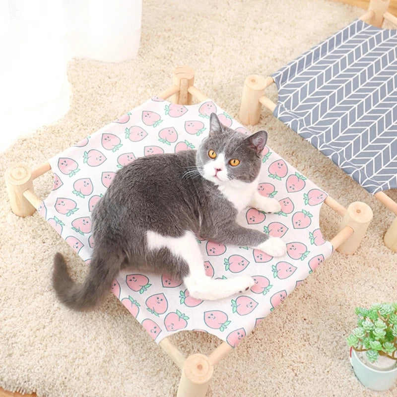 Breathable Cooling Cat Hammock Bed for Warm Weather