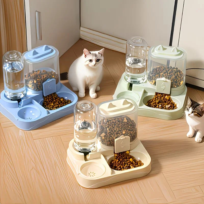 2-in-1 Gravity Pet Feeder & Water Dispenser