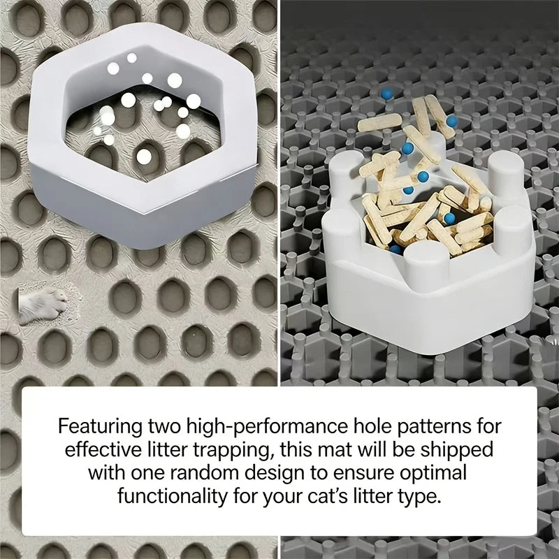 Honeycomb Double-Layer Cat Litter Trapping Mat