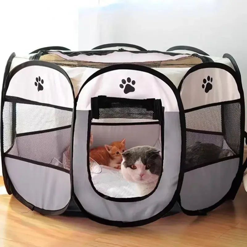 Portable Foldable Octagonal Pet Playpen & Tent