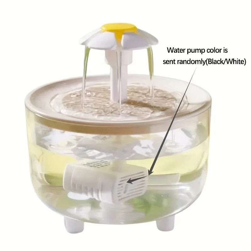 1L USB Electric Pet Water Fountain with Filter