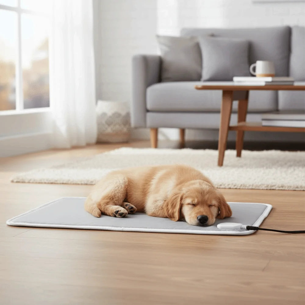 Waterproof Bite-Proof Heated Pet Pad for Cats & Dogs