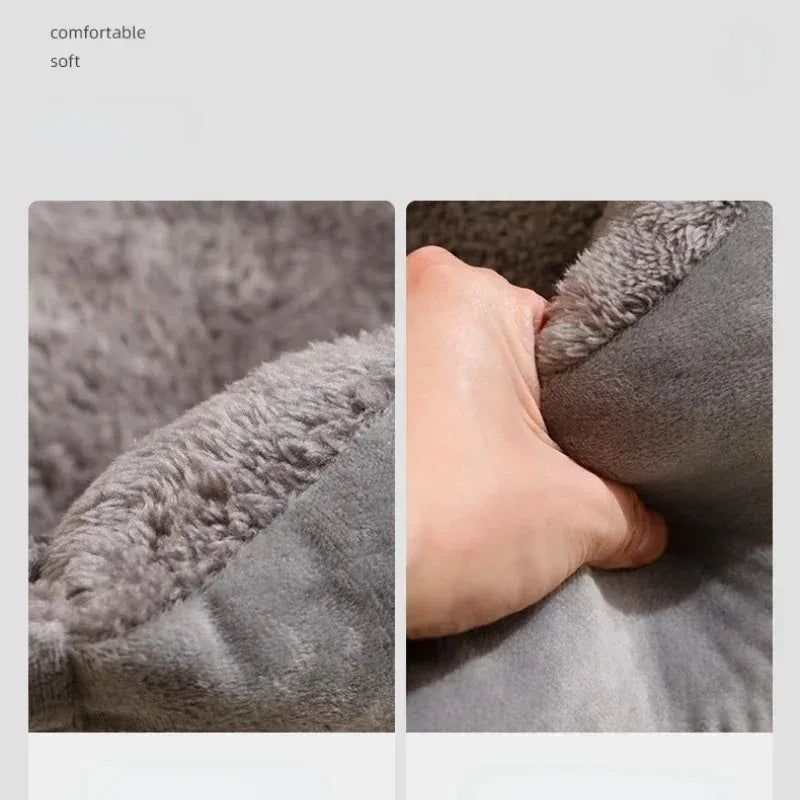 Cozy Winter Cat Bed Cushion & Nest House