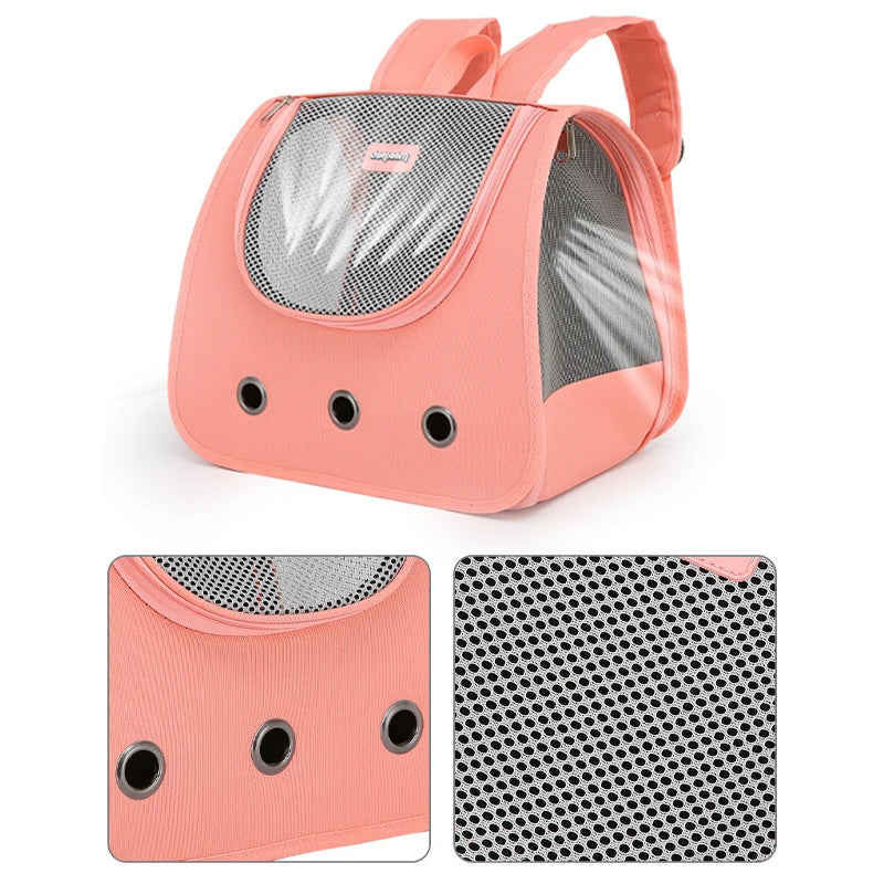 Foldable Breathable Cat & Puppy Backpack Carrier