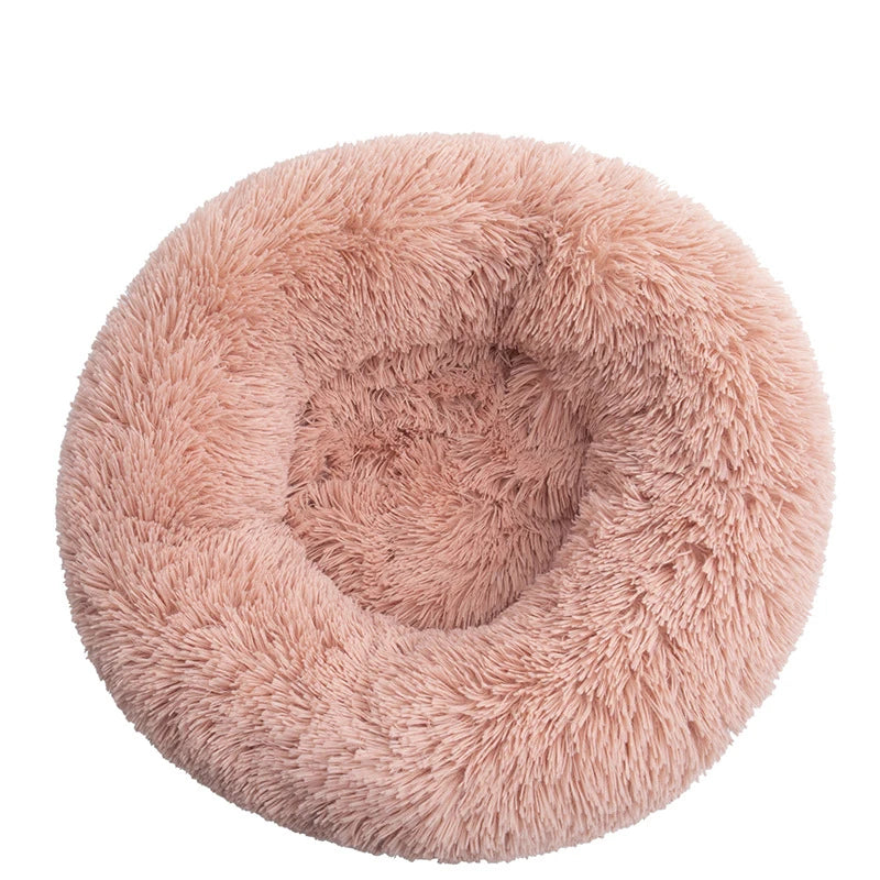 Calming Orthopedic Donut Dog Bed with Washable Cover