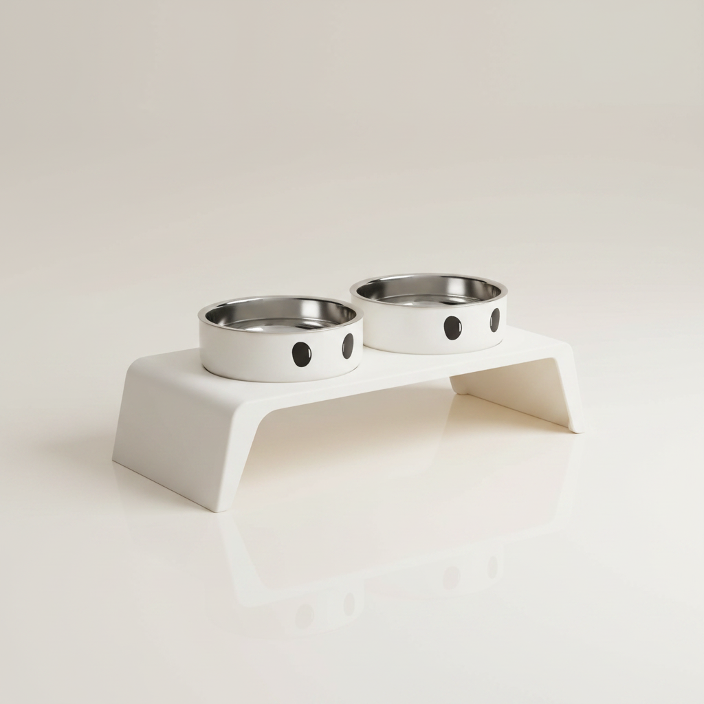 Clean product shot of the feeder stand