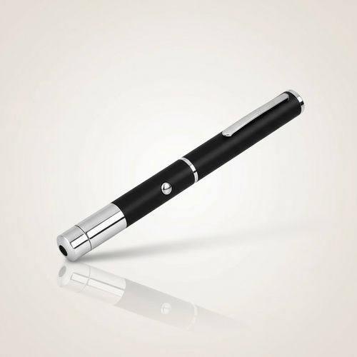 Clean product shot of the laser pointer