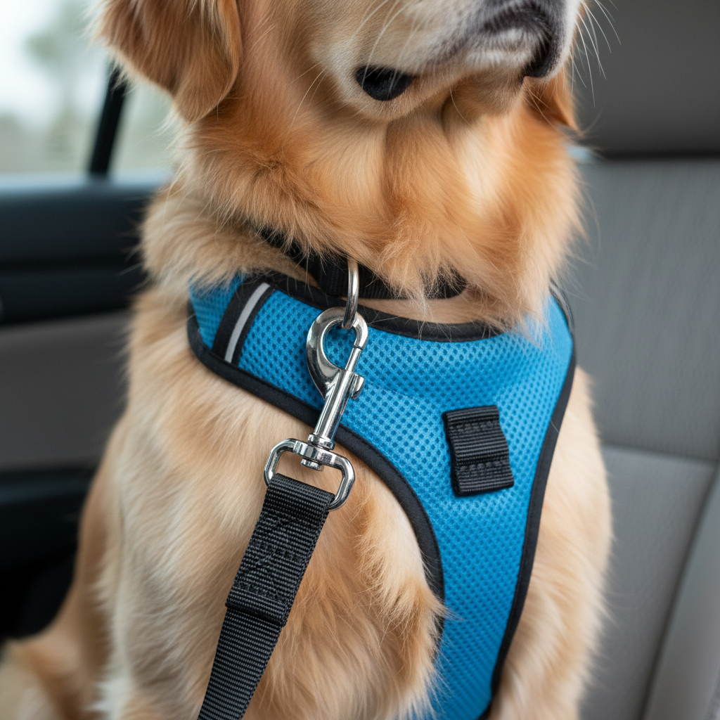 Close-up - Dog Car Seat Belt