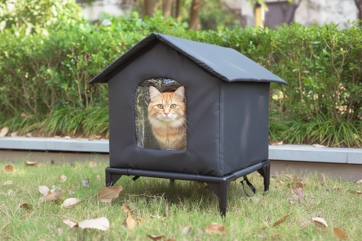 Closeup - Cat at the Door