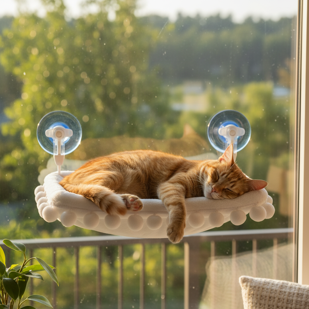 Lifestyle - Cat Window Hammock Perch