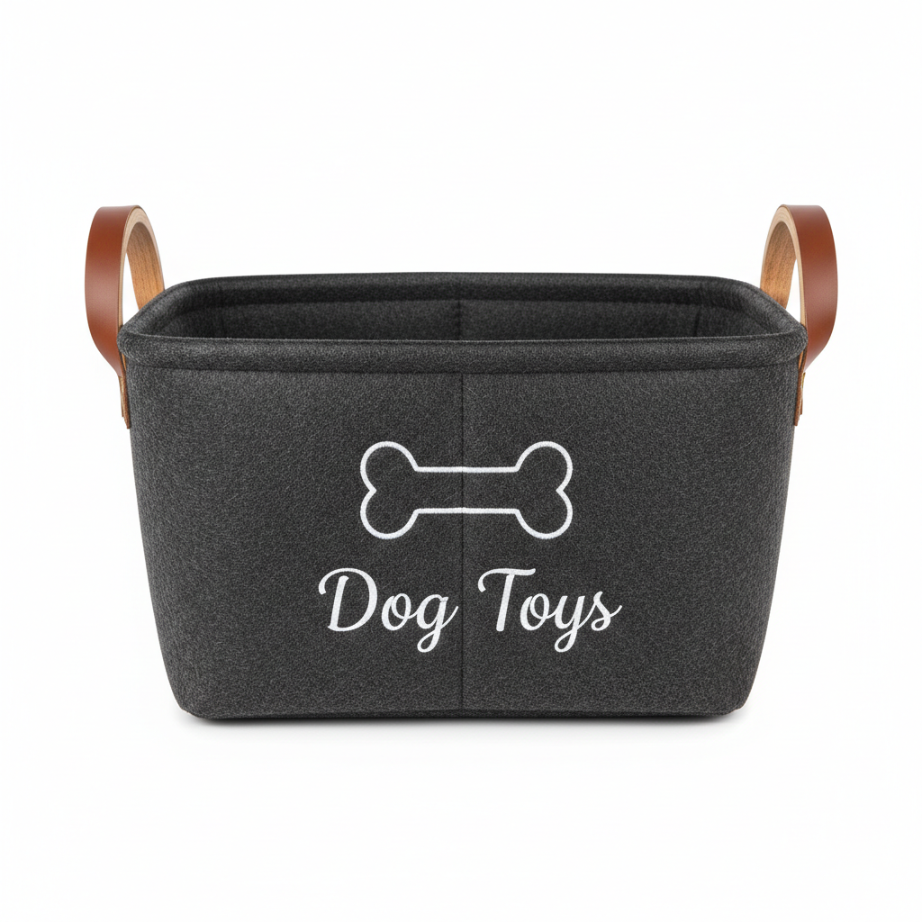 Professional - Felt Pet Toy Storage Basket